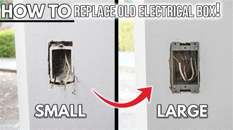 how to replace a electrical outlet box|old work gang box.